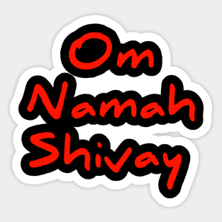 Om namah shivay for Shiva devotees Sticker